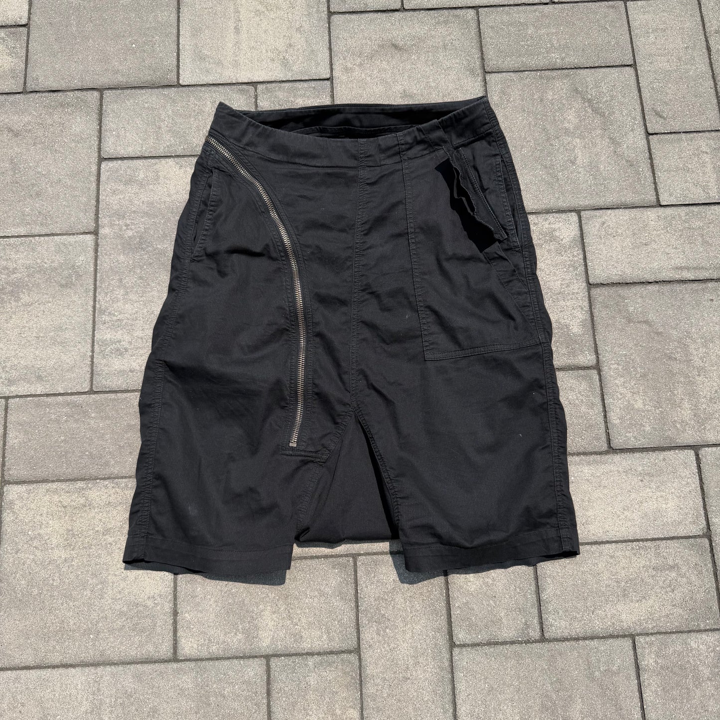 SS16 Rick Owens Corduroy Aircut Shorts