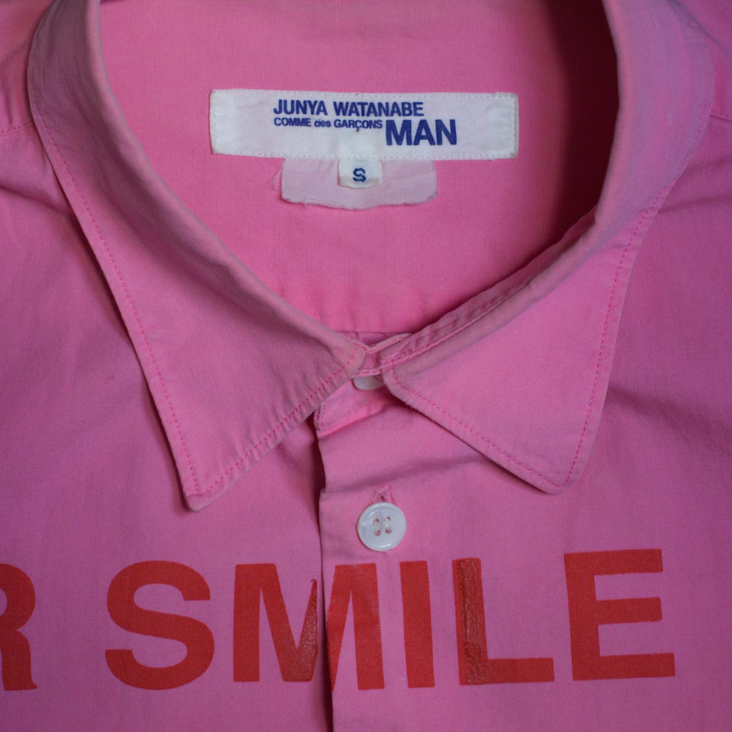 AD2001 Junya Watanabe Pink Poem Button Up