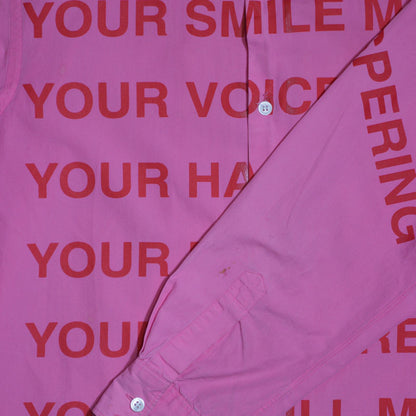 AD2001 Junya Watanabe Pink Poem Button Up
