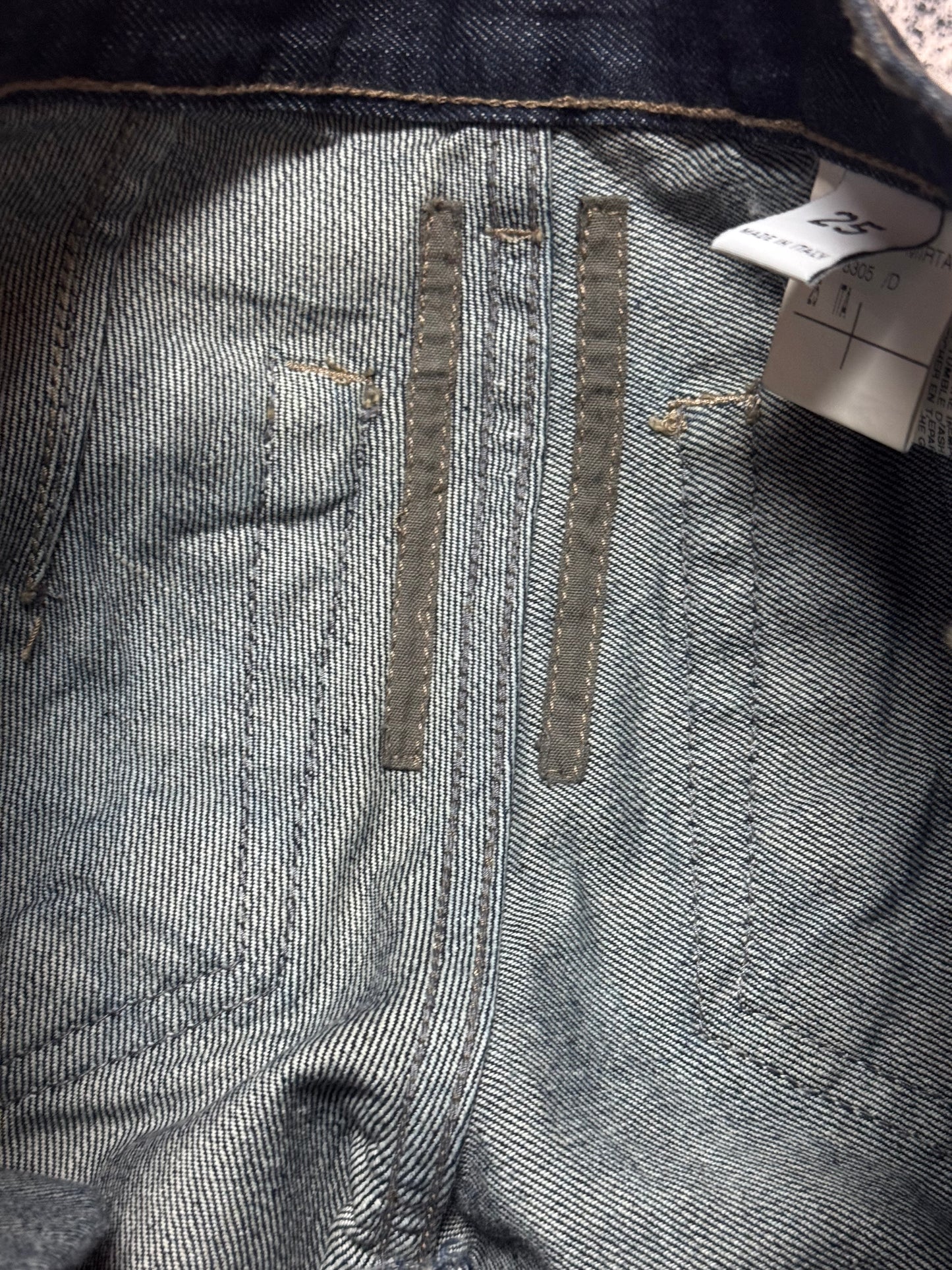 SS07 “Wishbone” Rick Owens Blue Spiral Denim