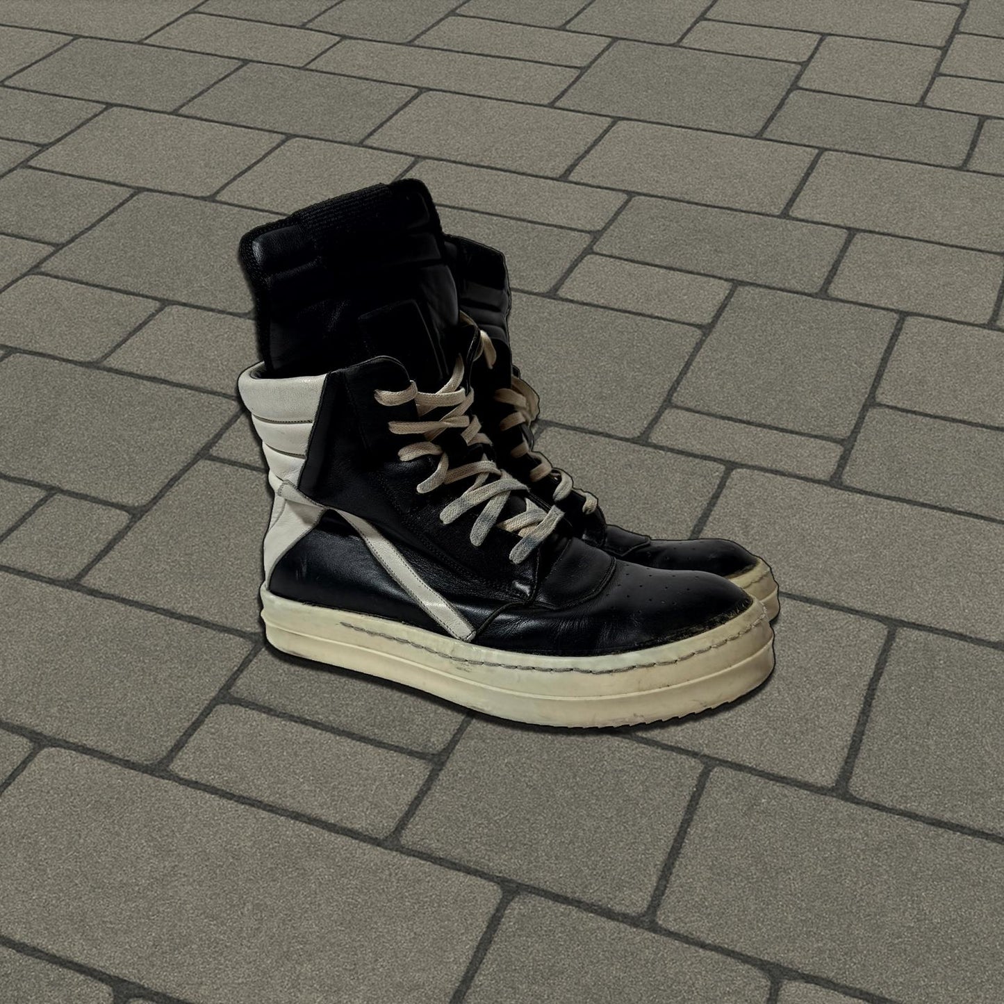 Rick Owens Black Geobasket Sneaker