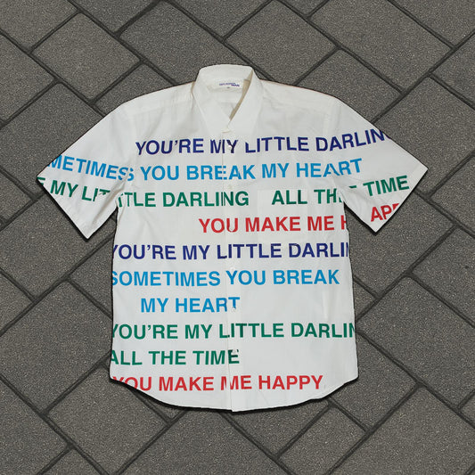 AD2001 Junya Watanabe Poem Button Up Tee