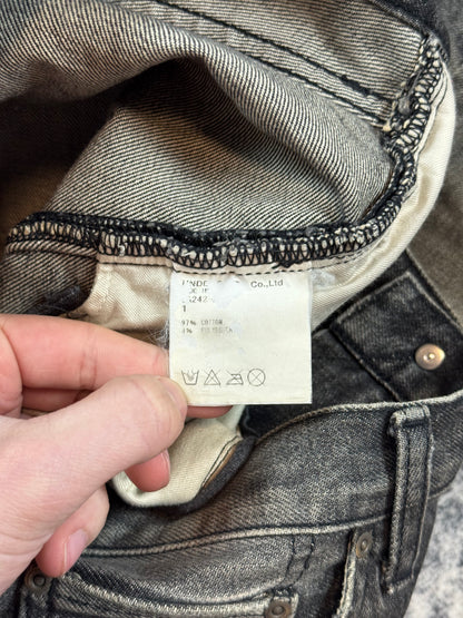 AW05 Undercover Black Skull Boro Denim