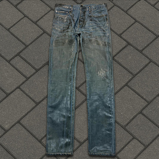 SS04 Dior Homme Waxed Bleu Clair Denim