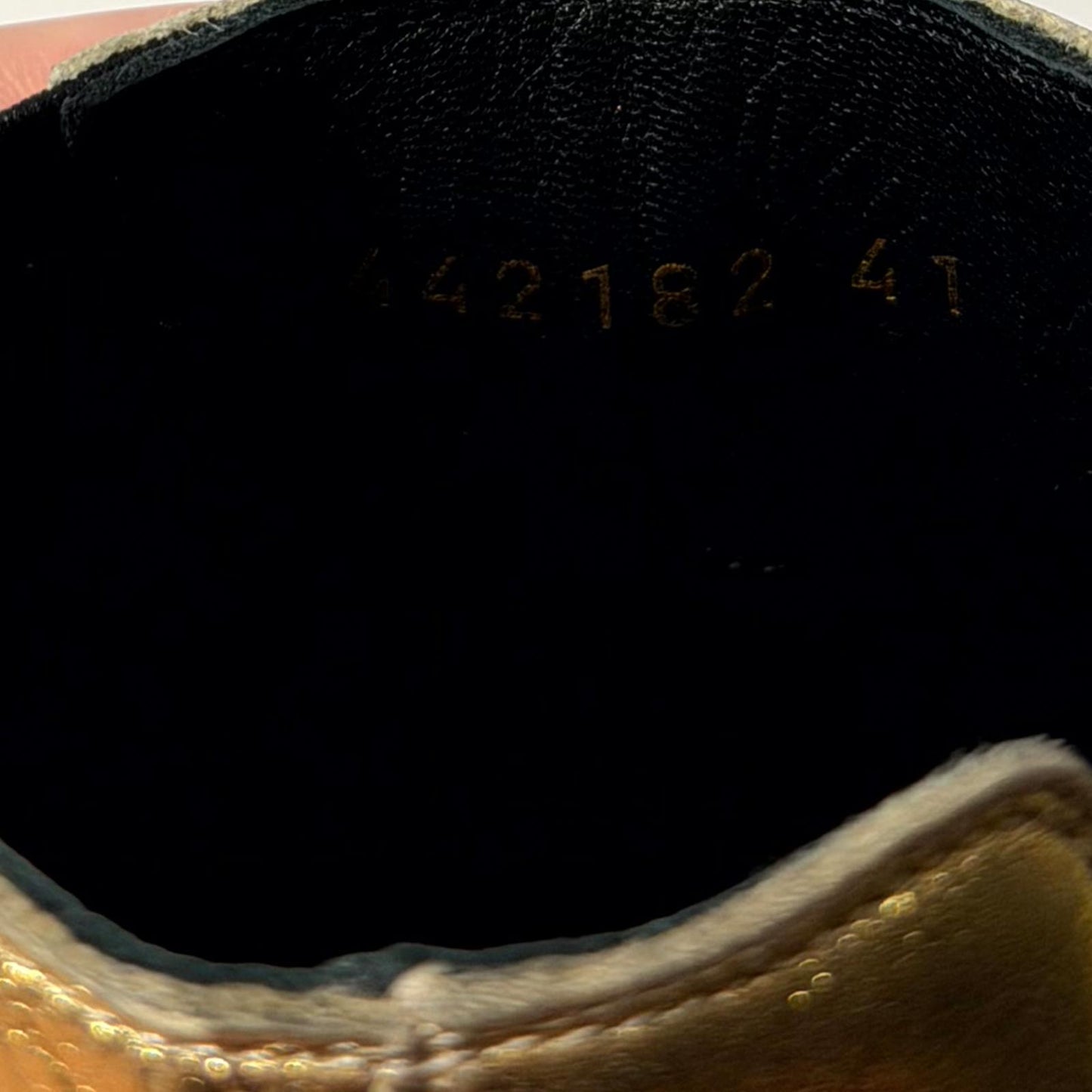 FW16 Saint Laurent Paris Gold Devin Boot