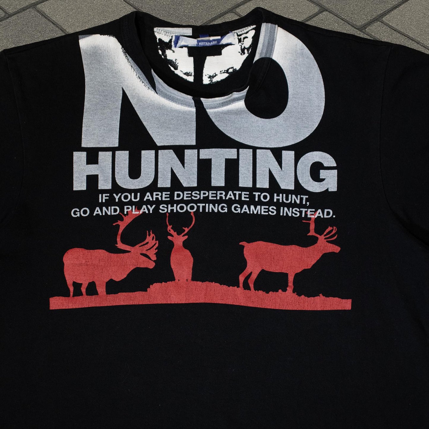 AD2009 Junya Watanabe Black ‘No Hunting’ Tee