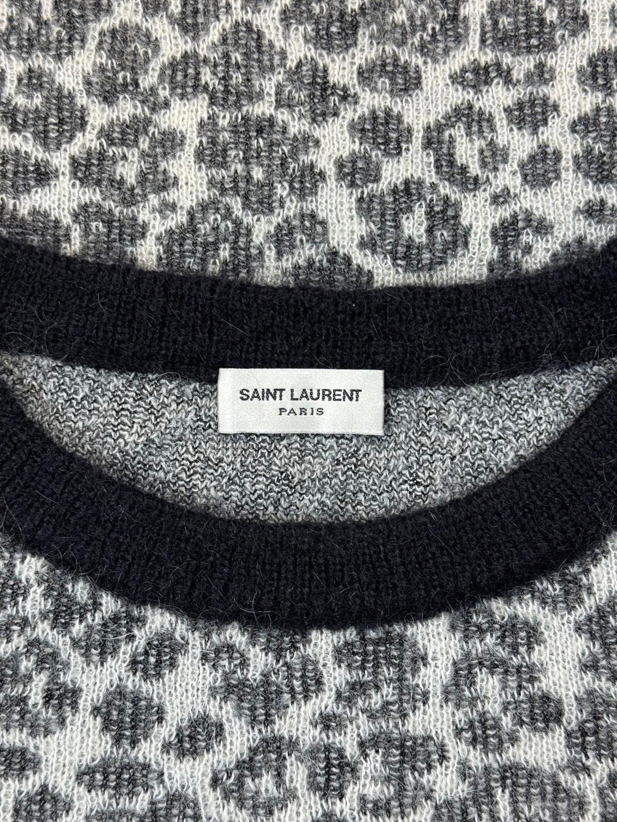 SS15 Saint Laurent Paris Baby Cat Mohair Sweater