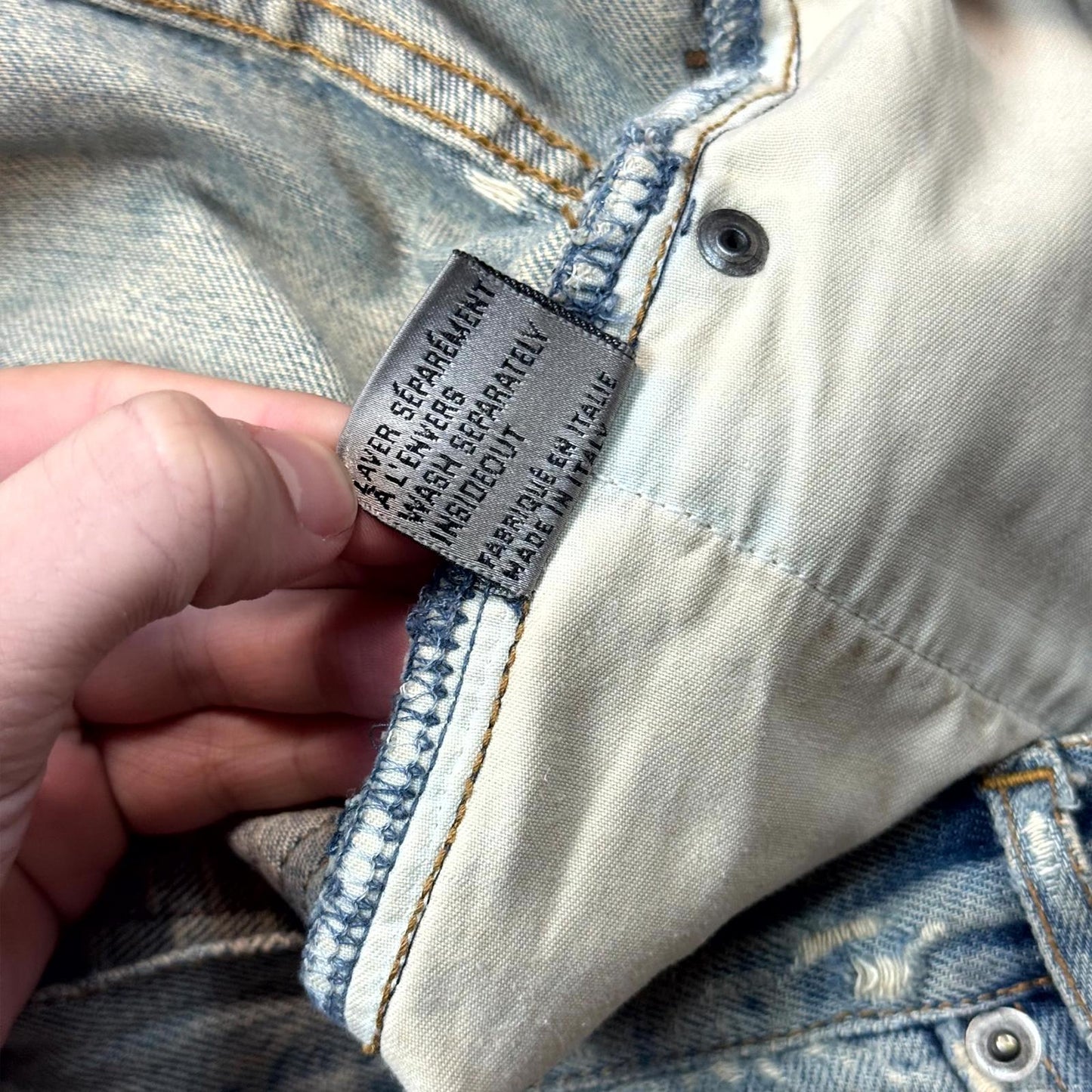 SS06 Dior Homme Crash Denim