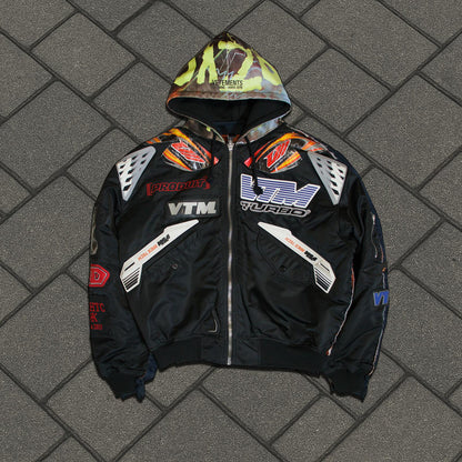 AW19 Vetements Racing Hooded Bomber