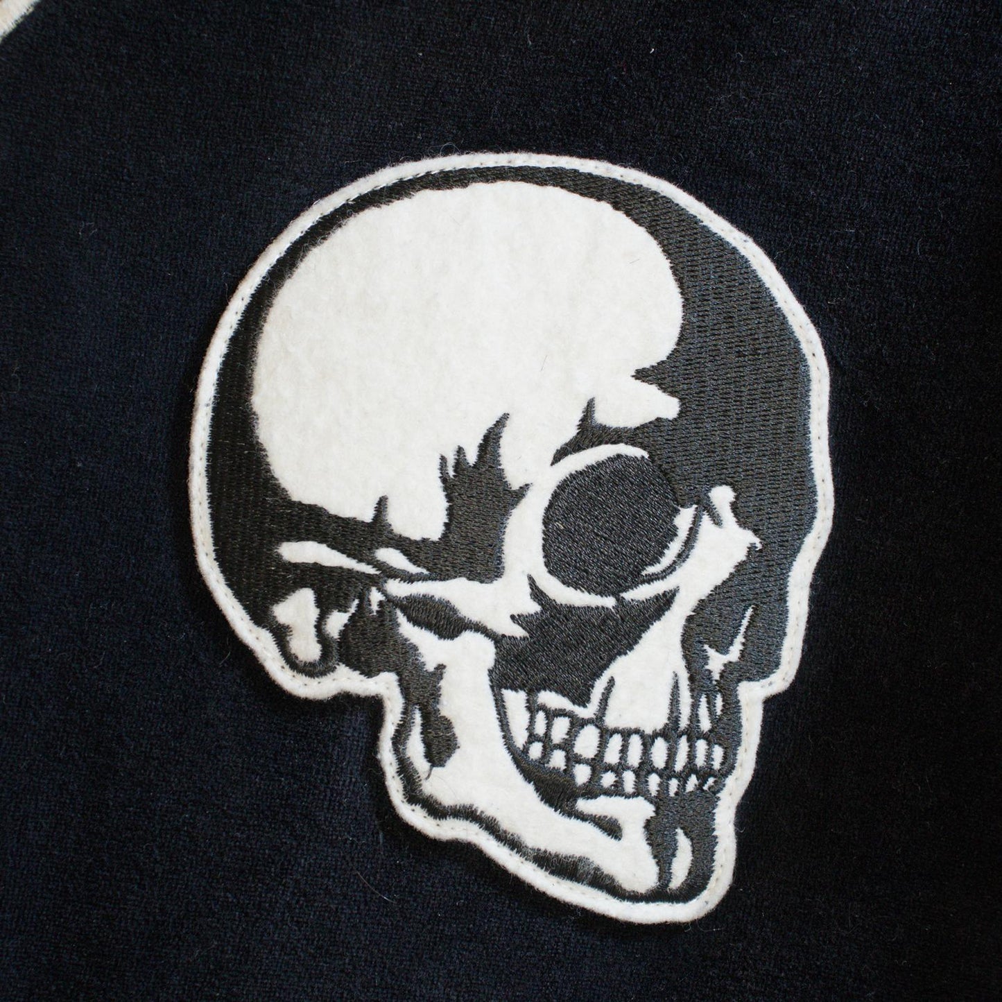 SS04 Number (N)ine Velour Double Skull Track Jacket