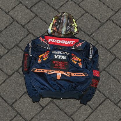 AW19 Vetements Racing Hooded Bomber