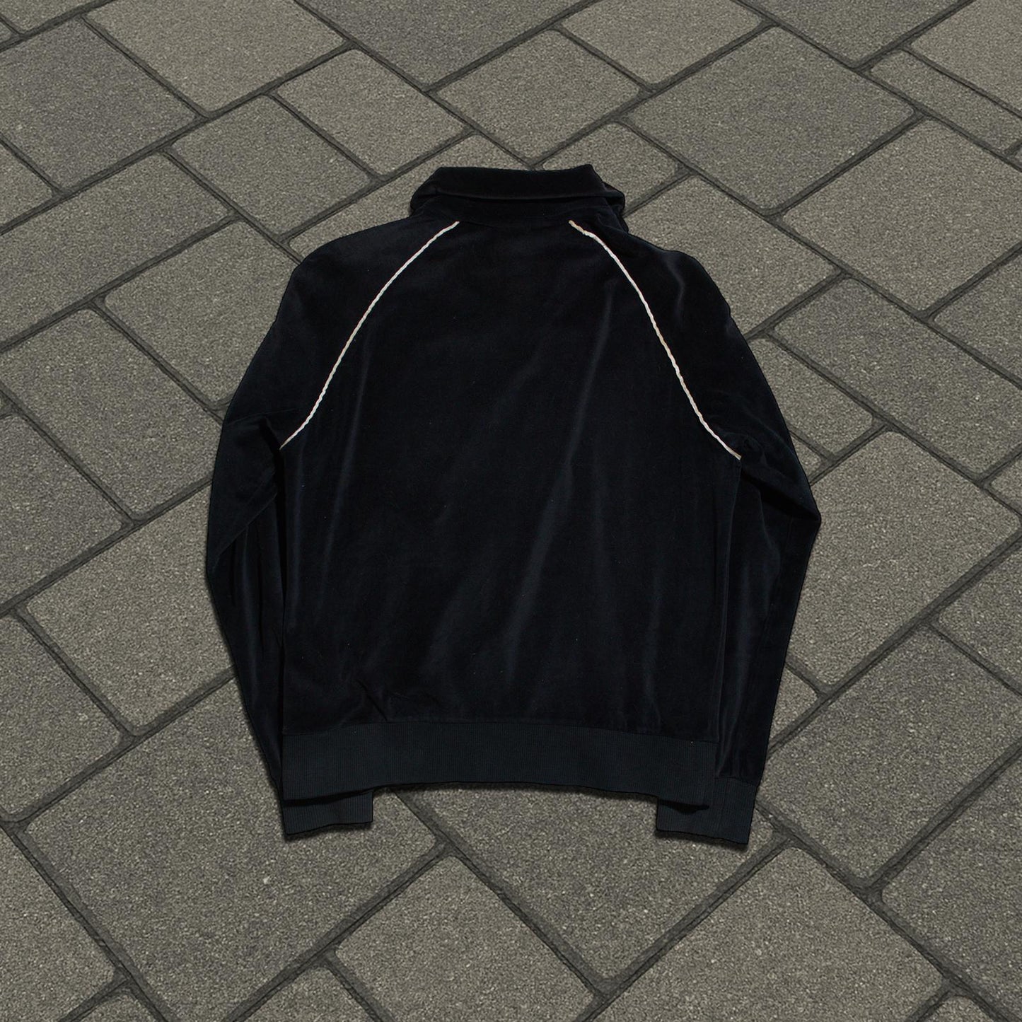 SS04 Number (N)ine Velour Double Skull Track Jacket