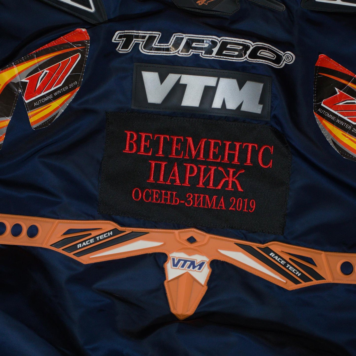 AW19 Vetements Racing Hooded Bomber