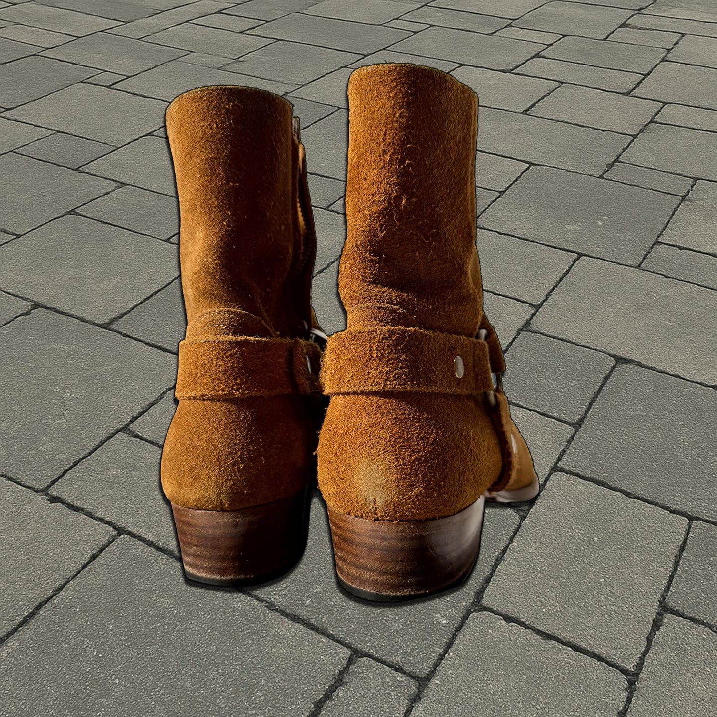 Saint Laurent Paris Brown Wyatt Boots