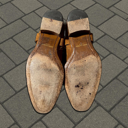 Saint Laurent Paris Brown Wyatt Boots