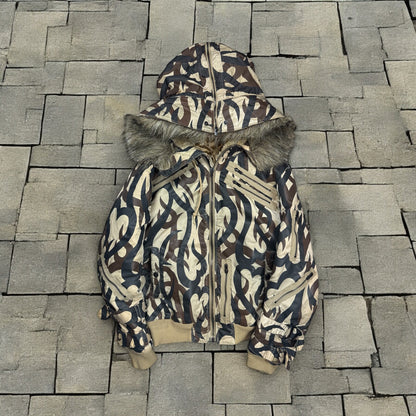 AW04 Number Nine Tribal Fur Hood Parka