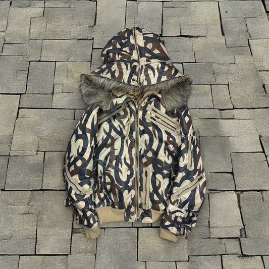AW04 Number Nine Tribal Fur Hood Parka