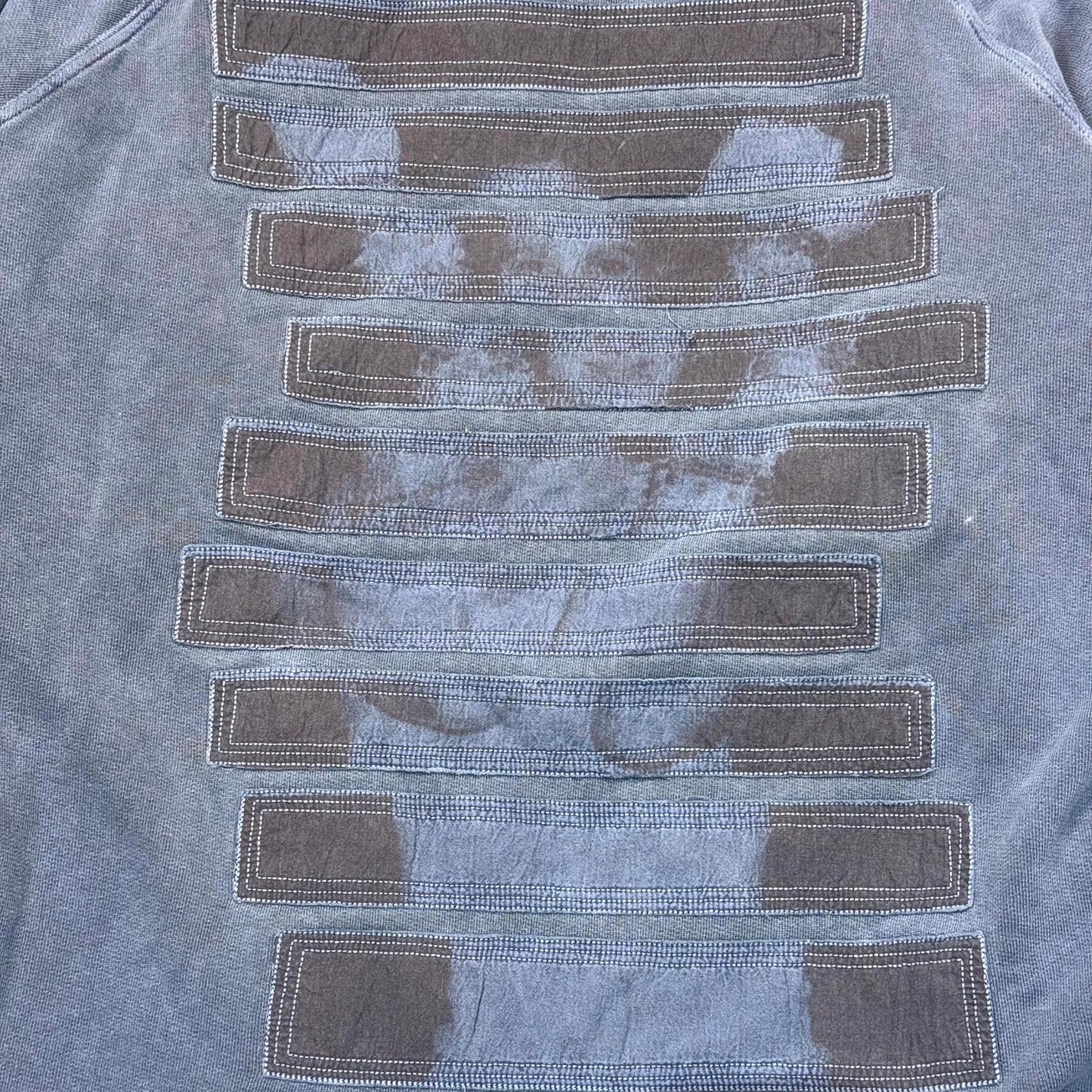 AW04 Raf Simons “Waves” Patches Crewneck