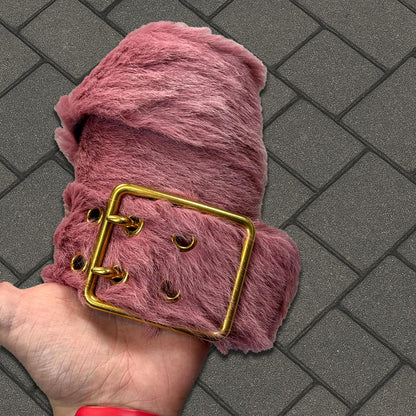 AW17 Prada Pink Fur Belt
