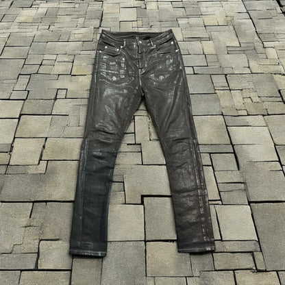 Rick Owens Waxed Detroit Cut Denim