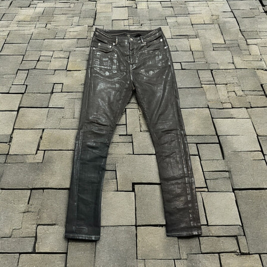 Rick Owens Waxed Detroit Cut Denim
