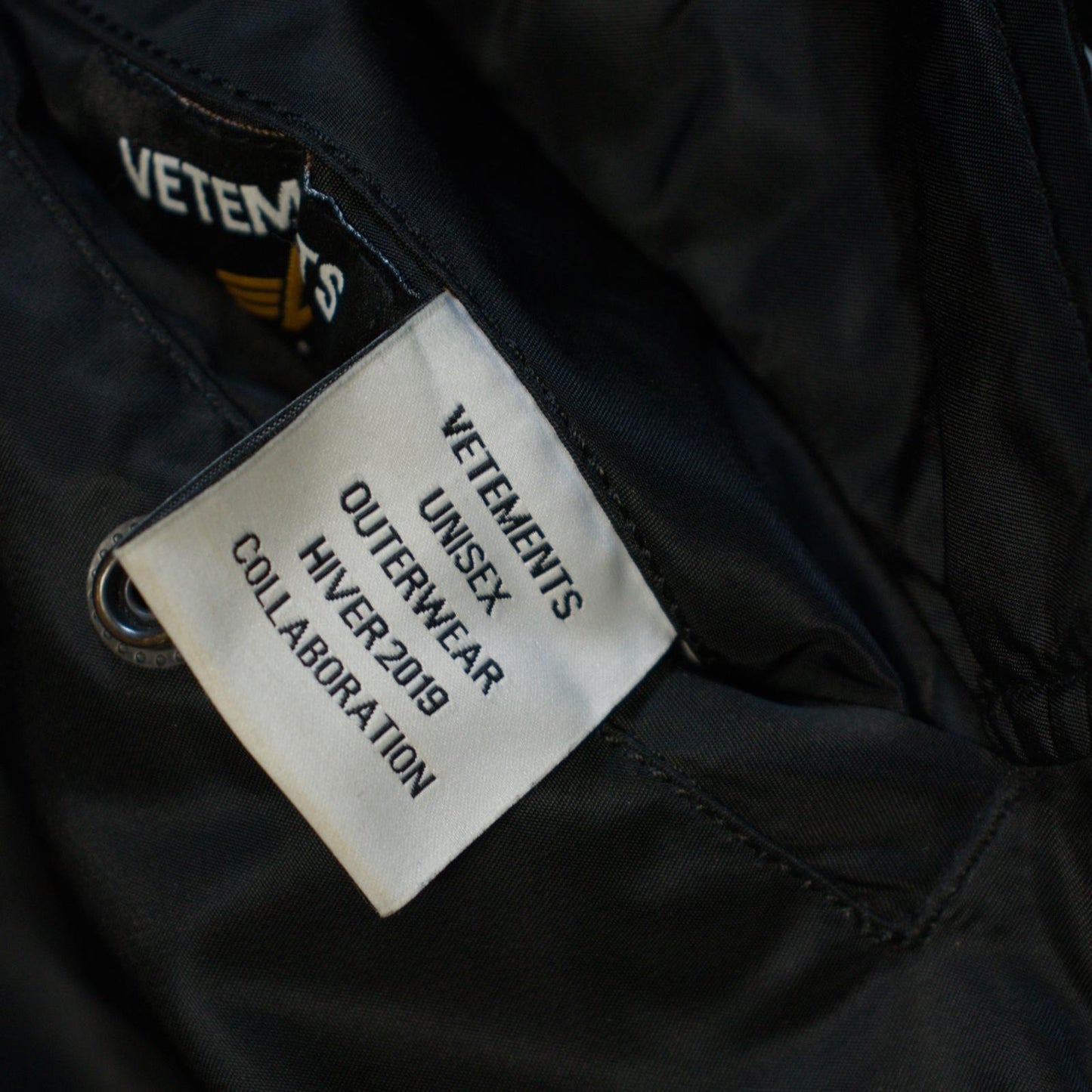 AW19 Vetements Racing Hooded Bomber