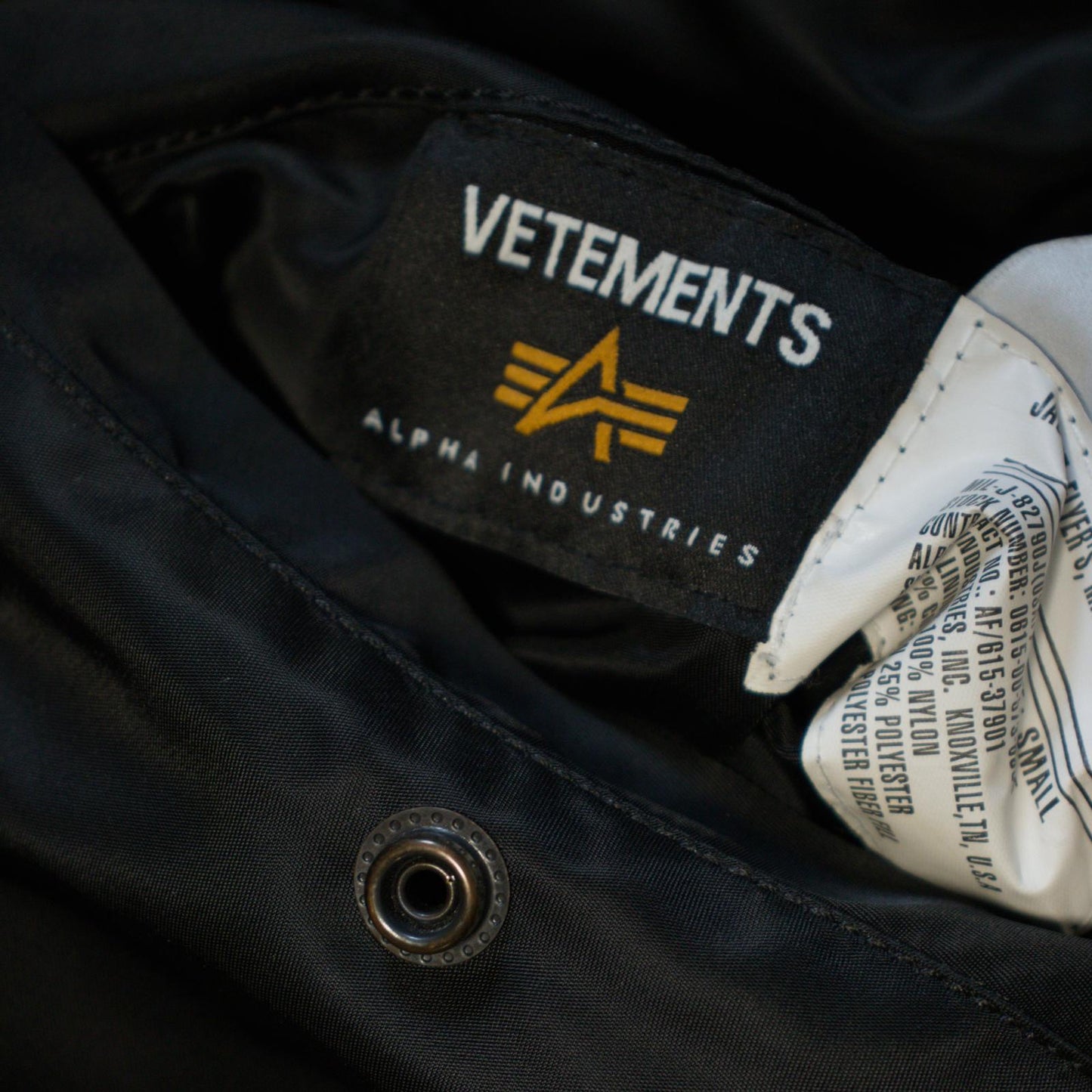 AW19 Vetements Racing Hooded Bomber