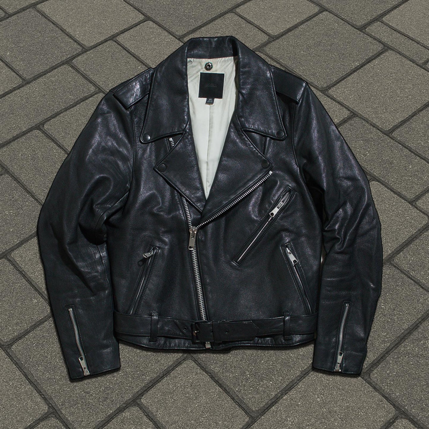 Lad Musician Leather Biker Jacket