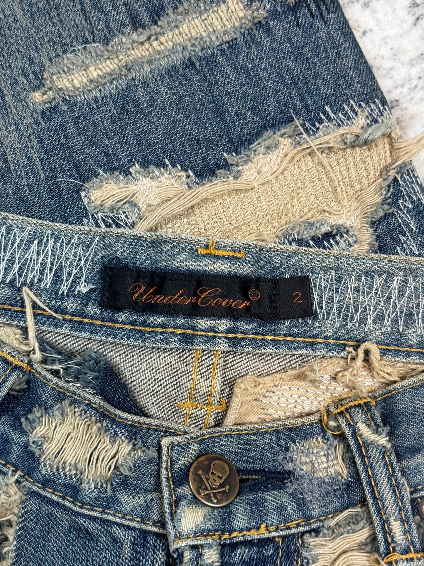 AW05 Undercover “Arts & Crafts” 85 Blue Boro Denim