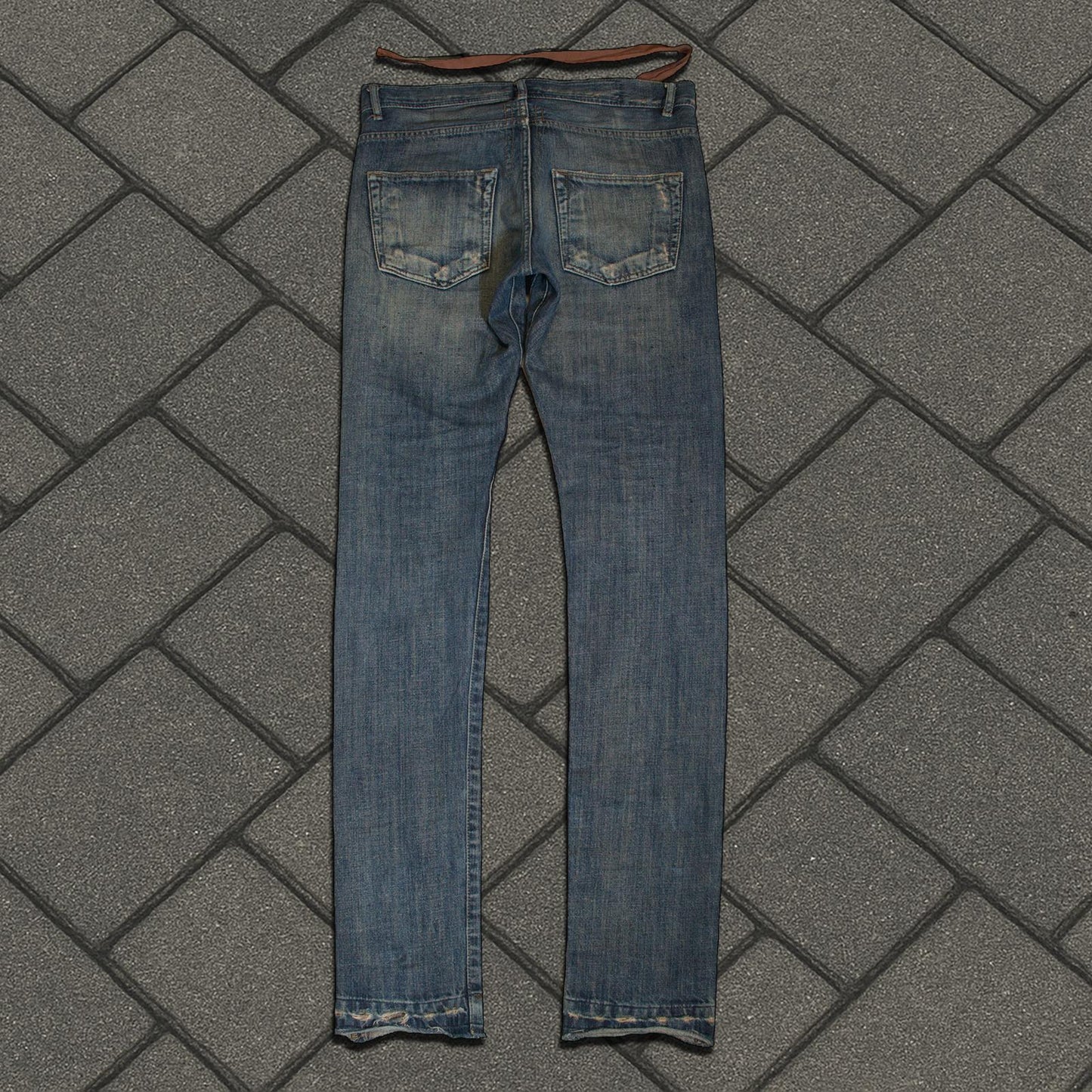 FW06 Rick Owens Blue Washed Detroit Denim