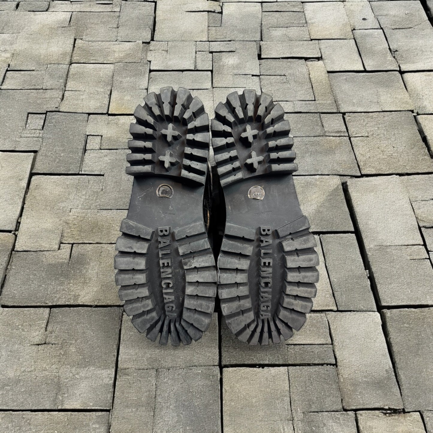 Balenciaga Crocodile Skin Strike Boots