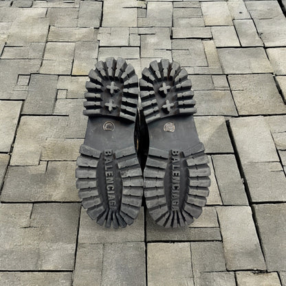 Balenciaga Crocodile Skin Strike Boots