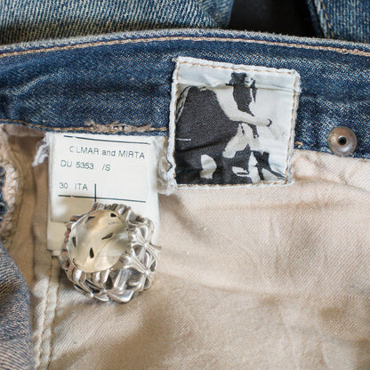 FW06 Rick Owens Blue Washed Detroit Denim