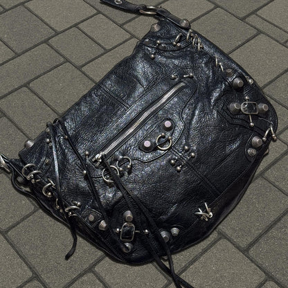 Balenciaga Medium Pierced Le Cagole Messenger Bag
