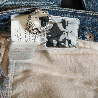 FW06 Rick Owens Blue Washed Detroit Denim