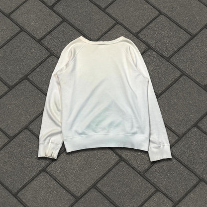 SS04 Number Nine White Double Skull Crewneck
