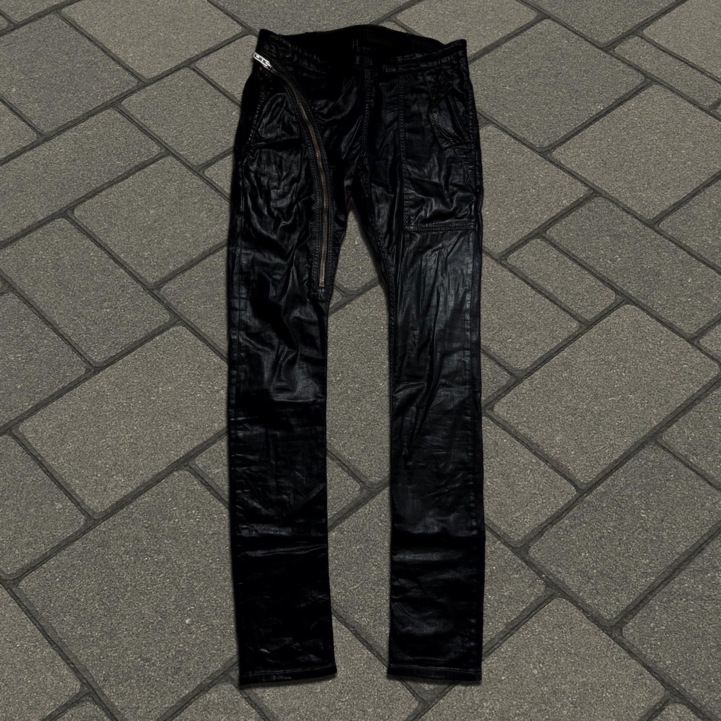 SS16 Rick Owens Waxed Aircut Denim