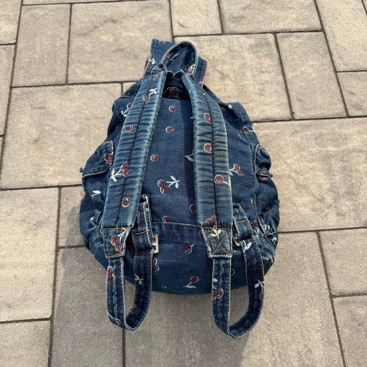 Hysteric Glamour Cherry Denim Backpack