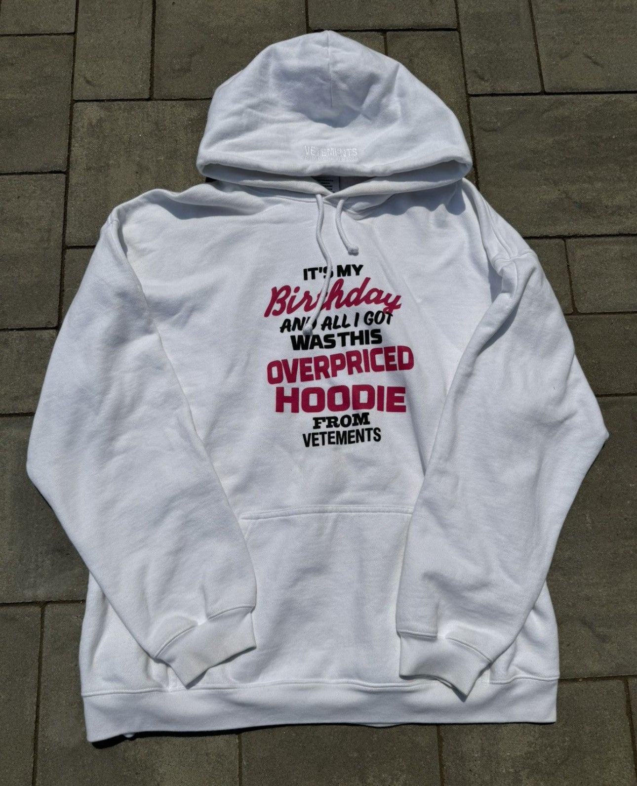 AW19 Vetements Birthday Hoodie