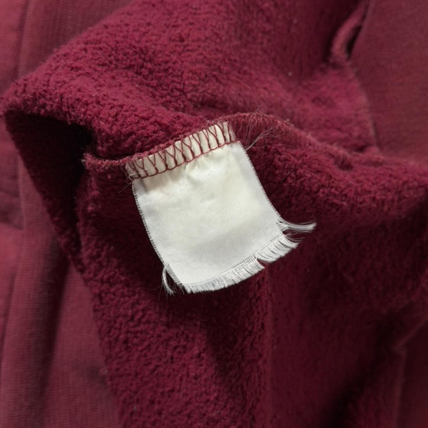 AW02 Raf Simons Red Virginia Creeper Colligate Hoodie