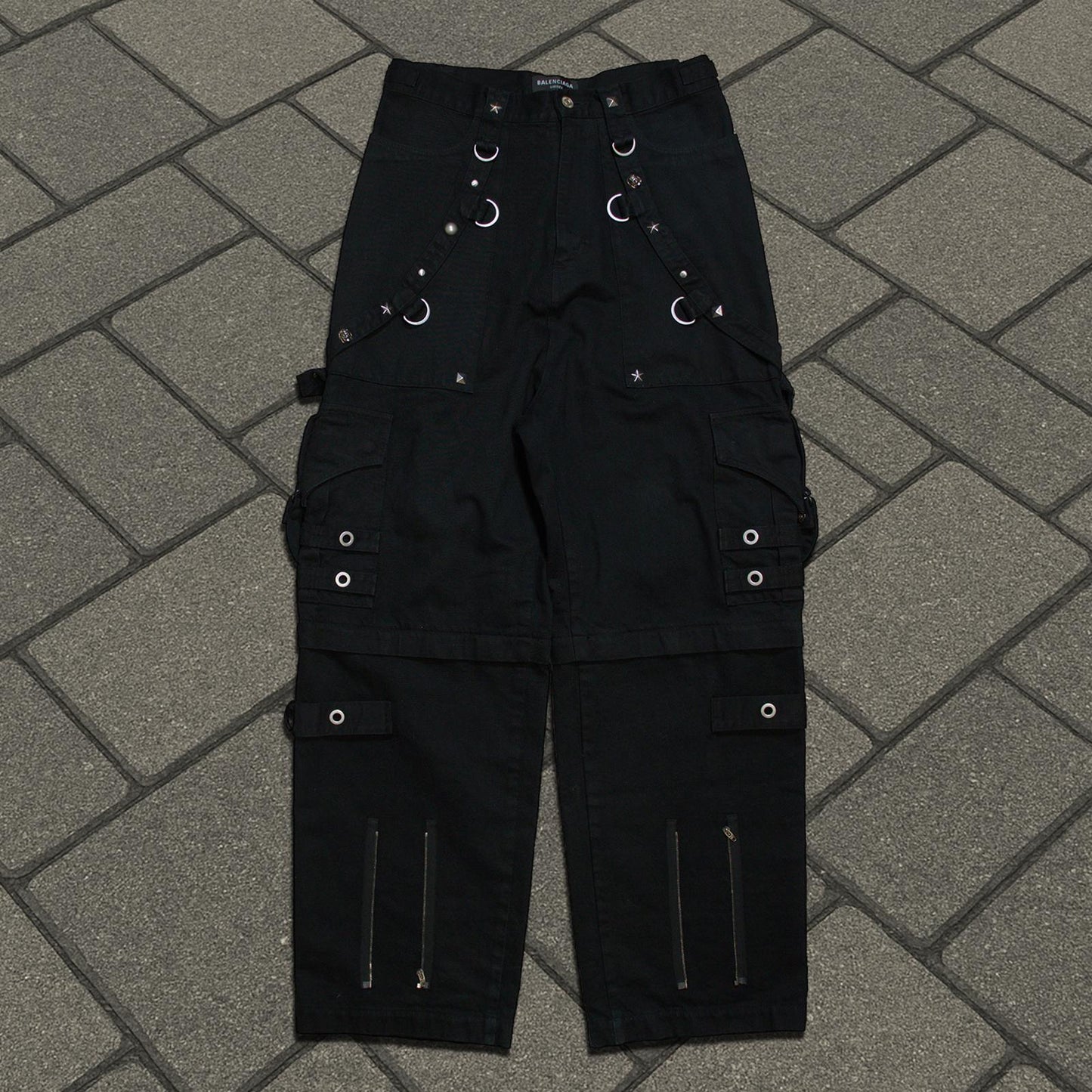 SS22 Balenciaga Pitch Black Raver Denim