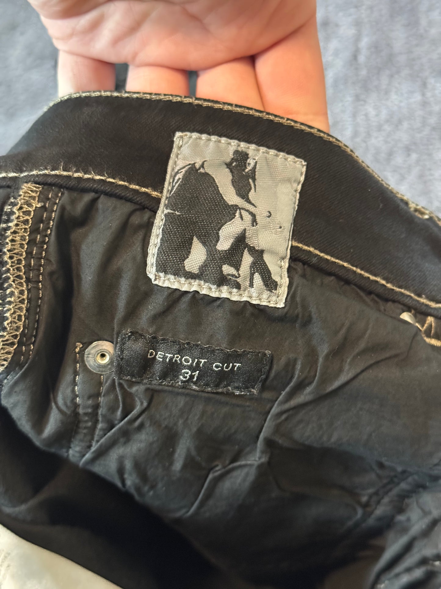 Rick Owens Waxed Slasher Denim