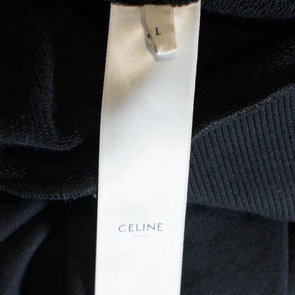 Celine Logo Zip Up Hoodie