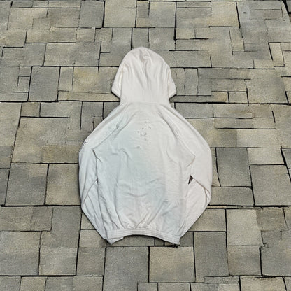 AW01 Number Nine White Crest Shield Hoodie