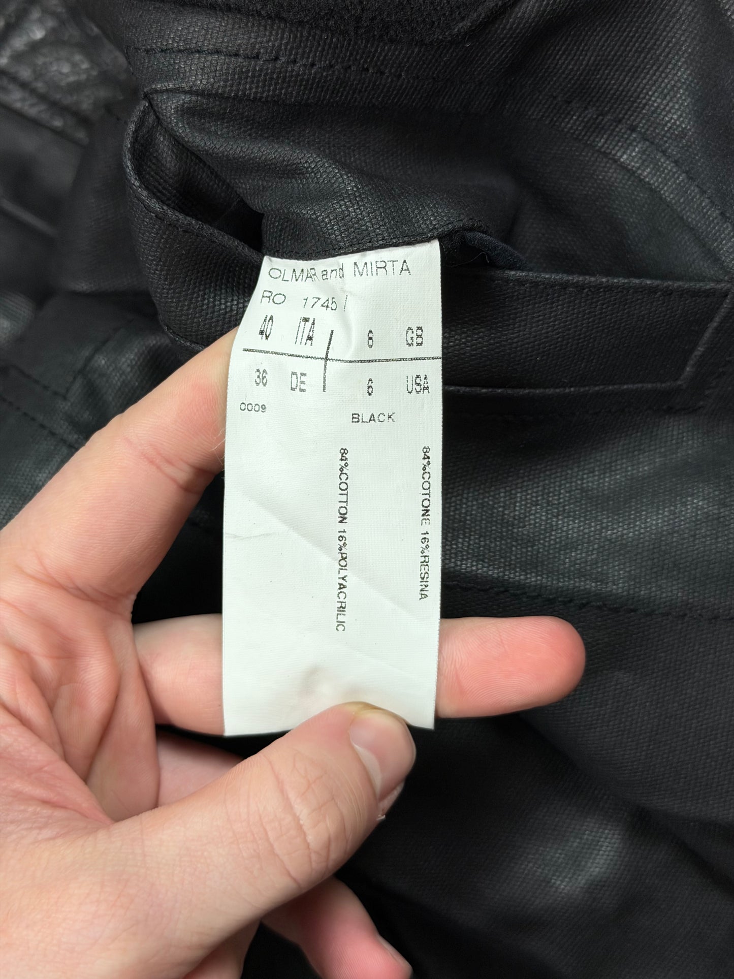 SS03 Rick Owens Suckerball Waxed Denim Jacket
