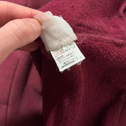 AW02 Raf Simons Red Virginia Creeper Colligate Hoodie