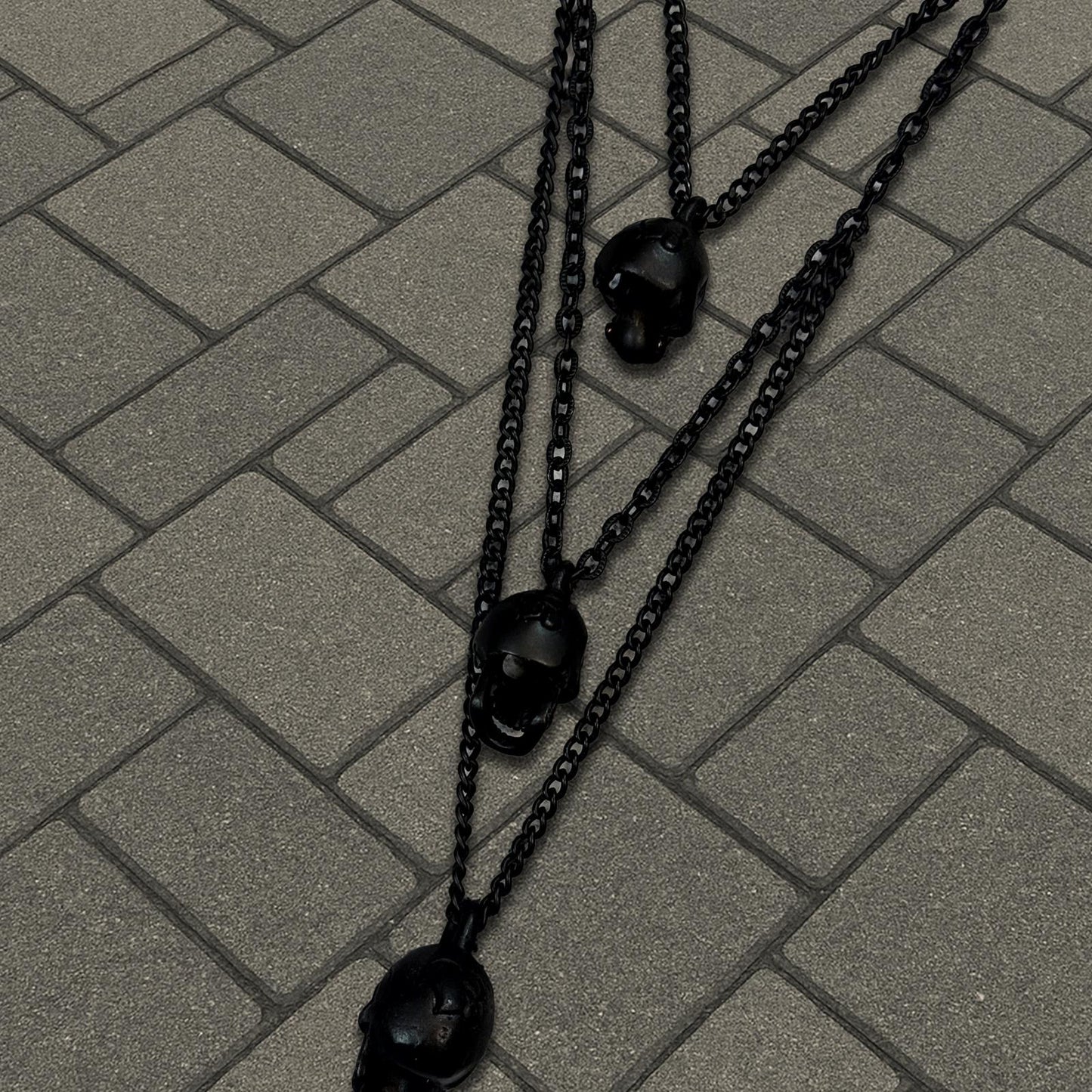SS06 Number Nine Quad Skull Chain