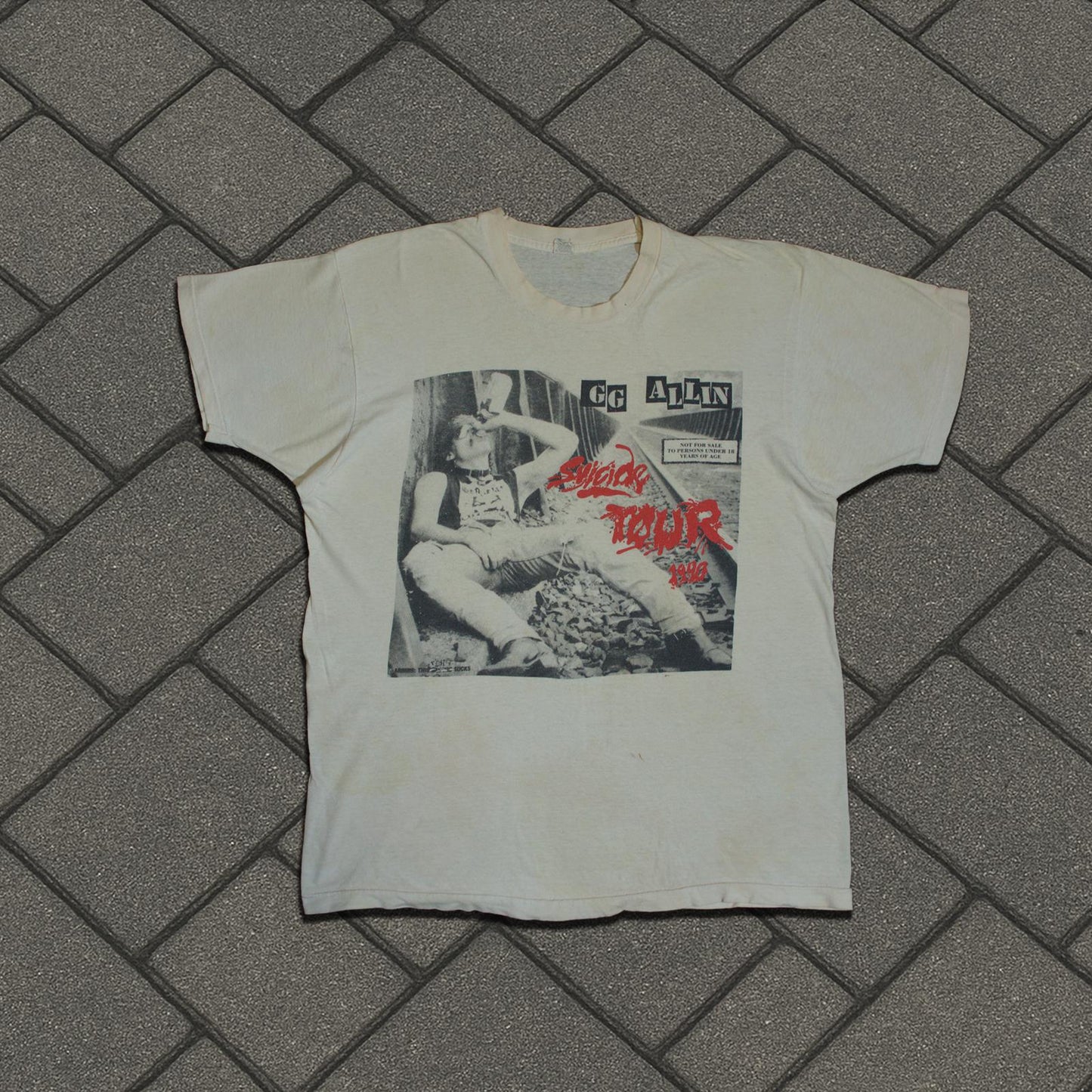 1990 GG Allin Suicide Tour Tee