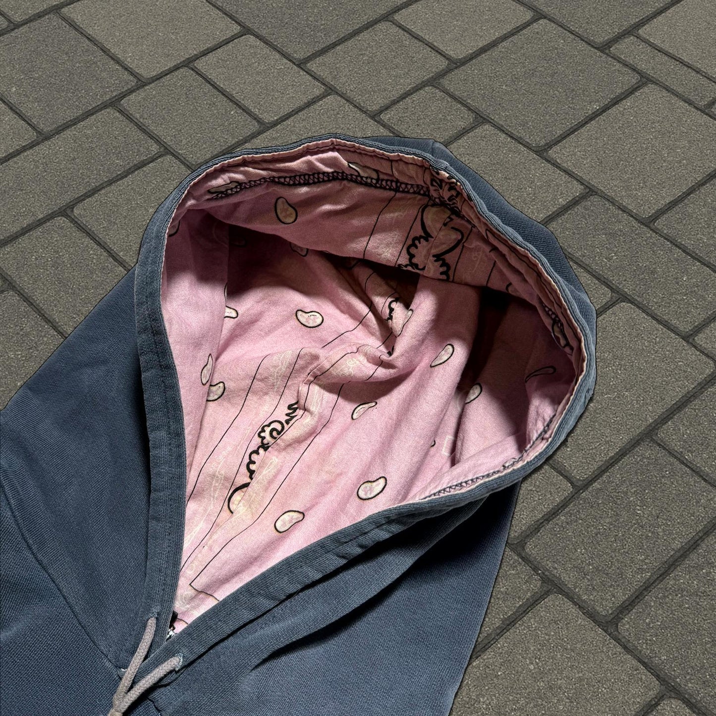 AW04 Raf Simons Runway Reverse Paisley Hoodie