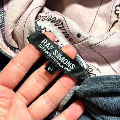 AW04 Raf Simons Runway Reverse Paisley Hoodie
